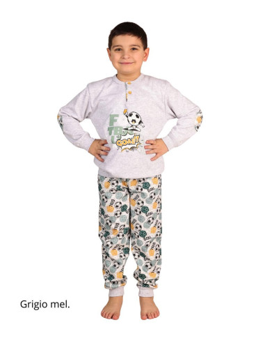 Boy's warm cotton fleece pajamas Gary 3062