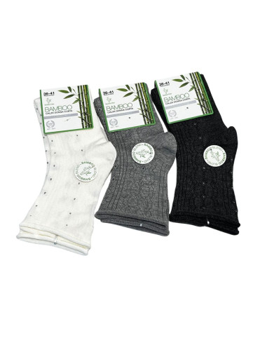 WOMEN'S SHORT SOCKS BAMBOO MERITEX 3131 (1 PAIR)