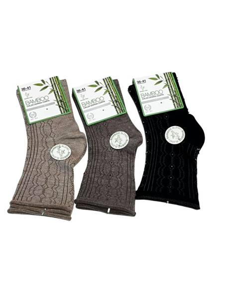 CALZA CORTA DONNA BAMBOO MERITEX 3131 (1 PAIO)