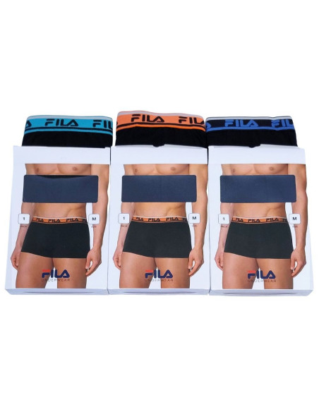 Gruppo 3 boxer uomo in cotone elasticizzato Fila FU5202