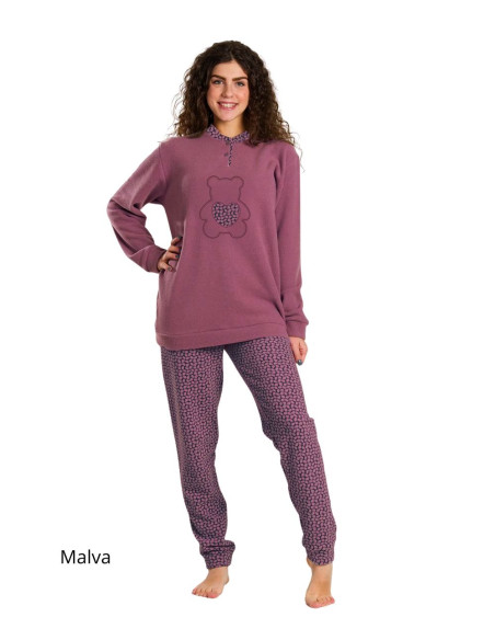 Pigiama da ragazza in CALDO cotone lanato Martellina M4016