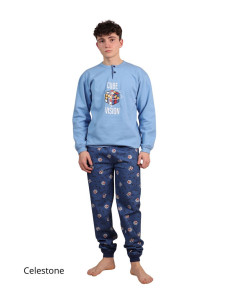 Boy's warm fleece cotton pajamas for boys Gary 4047 12-16 years 2