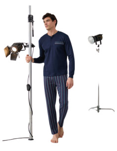 Men's warm cotton jersey pajamas Enrico Coveri EP2194 2