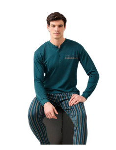 Men's warm cotton jersey pajamas Enrico Coveri EP2194