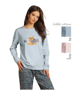 Women's warm cotton jersey pajamas Sielei Faroe FA12