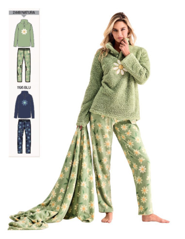 Women's warm fur coral pile pajamas Infiore Riccis RCC652860