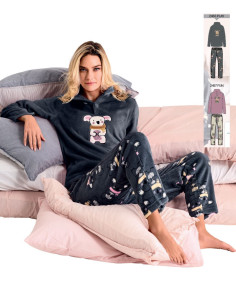 Women's warm coral pile pajamas Infiore Koala KLO653006 2