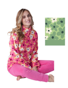 Pigiama donna in caldo pile coral Karelpiu' KF9213
