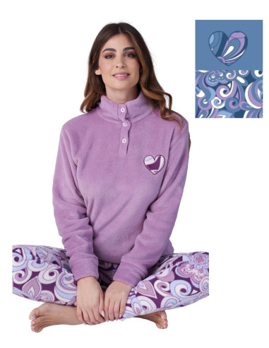 Women's seraph coral pile pajamas Karelpiu' KF9225 Women's seraph coral pile pajamas Karelpiu' KF9225