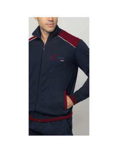 Men's fleece cotton tracksuit with zip Lotto LA2039