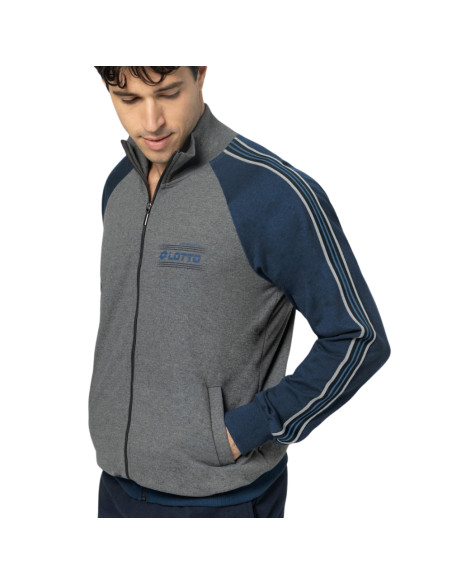 copy of Men's fleece cotton tracksuit with zip Lotto LA2039