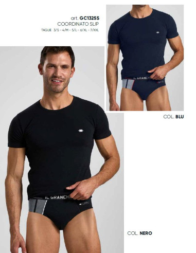 Men's set with t-shirt and briefs Il Granchio GC1325S Men's set with t-shirt and briefs Il Granchio GC1325S