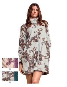 Women's warm coral pile dressing gown Lormar Pashmina PAS673825 2