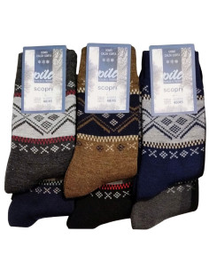 Men's warm pile short socks Scopri Prisco Fuji (1 PAIR)