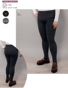 Women's conformed fleece leggings Gladys PD0925C 2