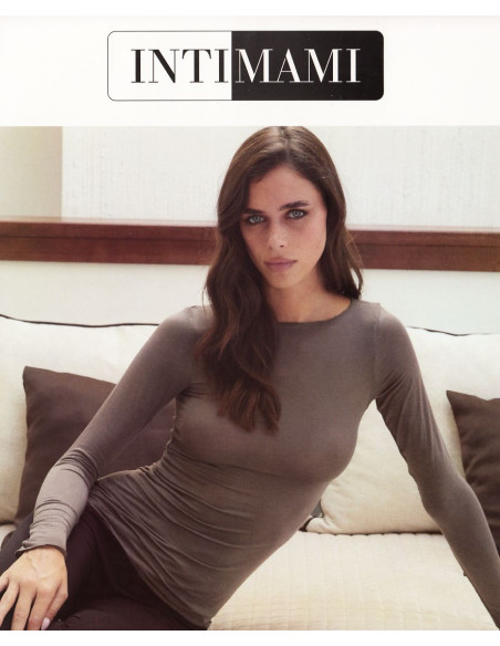 Boat neck wool and modal underjacket shirt Intimami 74885 Boat neck wool and modal underjacket shirt Intimami 74885