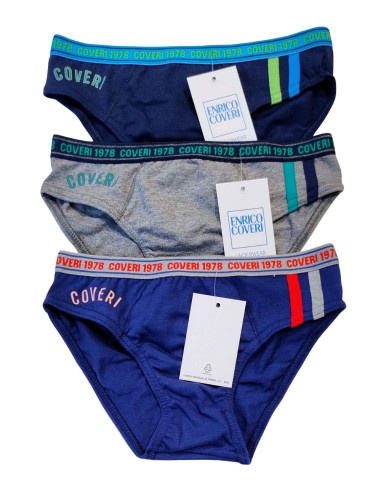 Gruppo 6 slip ragazzo in cotone elasticizzato Enrico Coveri ES4176 Gruppo 6 slip ragazzo in cotone elasticizzato Enrico Coveri ES4176
