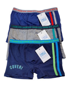 Gruppo 6 boxer ragazzo in cotone elasticizzato Enrico Coveri EB4176