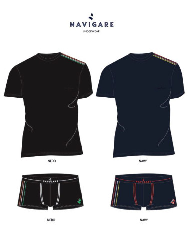 Men's set with t-shirt and boxer Navigare 21560 Men's set with t-shirt and boxer Navigare 21560