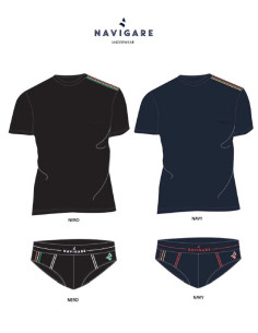 Completo uomo con t-shirt e slip Navigare 21561 2