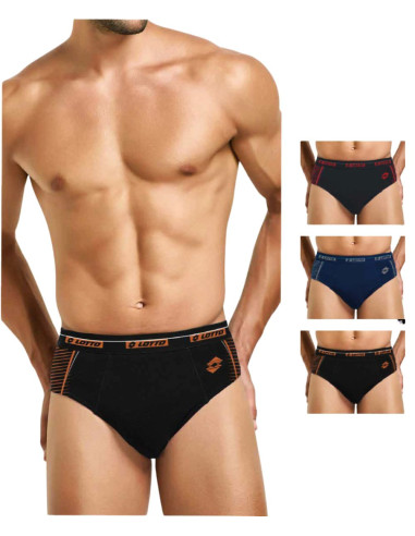 Gruppo 6 slip uomo in cotone elasticizzato Lotto LS1357 Gruppo 6 slip uomo in cotone elasticizzato Lotto LS1357