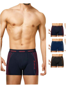 Gruppo 6 boxer uomo cotone elasticizzato Lotto LB1357