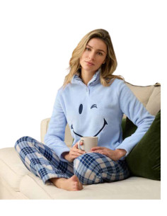 Women's warm coral pile pajamas Enrico Coveri EP6247