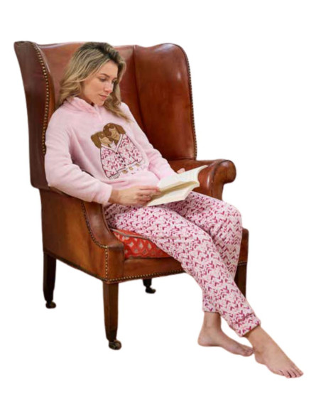 Pigiama donna in caldo pile coral Enrico Coveri EP6252