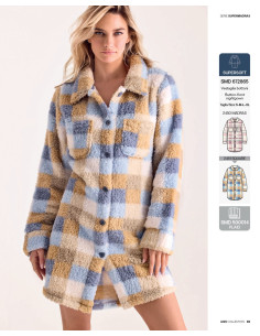 Women's warm coral pile dressing gown Infiore Supermadras SMD672865 2