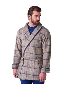 Giacca da camera uomo in caldo pile coral Karel KF9361