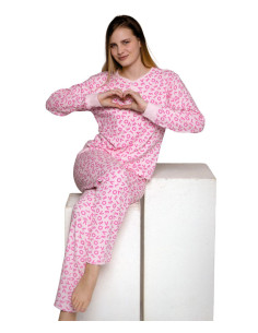 Pigiama donna in jersey di cotone caldo Lov It LOW149