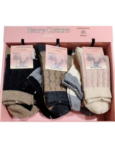 Calzino corto donna in cashmere Henry Cotton's HT31221 (1 PAIO)