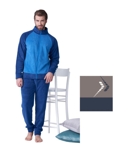 Men's opened warm coral pile pajamas Karelpiu' KF9368