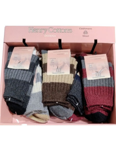 Women's cashmere short sock Henry Cotton's HT30821