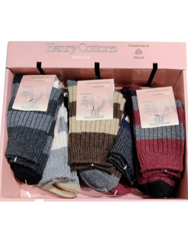 Calzino corto donna in cashmere Henry Cotton's HT30821 (1 PAIO)