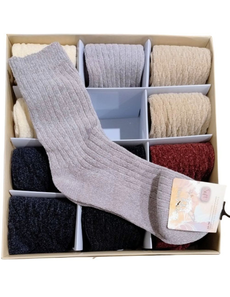 Women's chenille short sock Henry Cotton's HT70221 (1 PAIR)