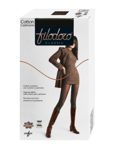 Collant donna in cotone e cashmere Filodoro Cotton Cashmere 2