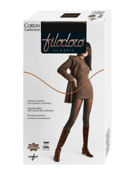Collant donna in cotone e cashmere Filodoro Cotton Cashmere