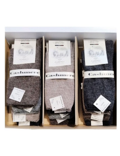 Calzino corto donna smollato in lana e cashmere Goffredo Berenzi 1103