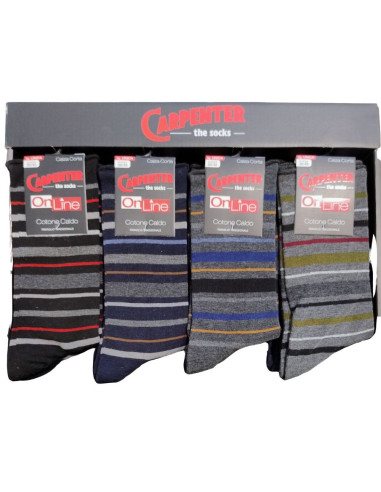 Men's warm cotton short socks without cuffs Carpenter 462