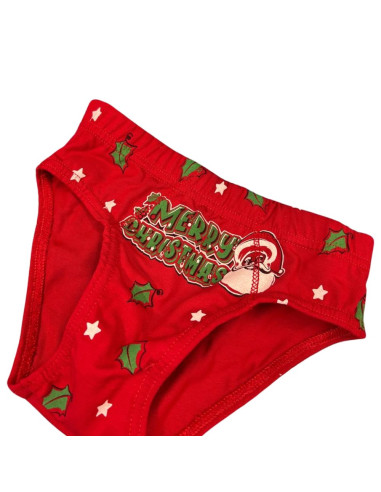 Slip bambino in cotone elasticizzato Rosso portafortuna Kico 6592