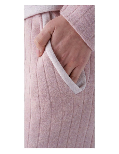Woman warm plush cotton jersey opened pajamas Pigiamiamoci 4218