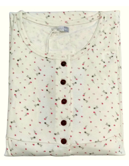 Women's warm cotton jersey OVERSIZES nightdress Karelpiu' KI9097