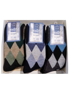 Men's warm pile long socks Scopri Prisco Makalu