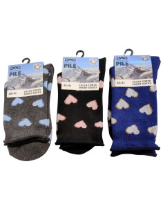 Women's warm pile short socks Dag 05