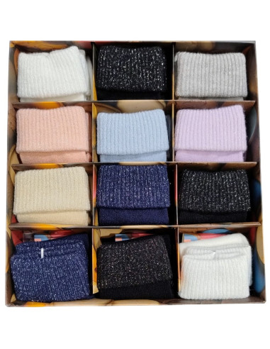 Woman soft and warm short sock with soft touch E. Coveri Prezioso-1 (1 PAIR)