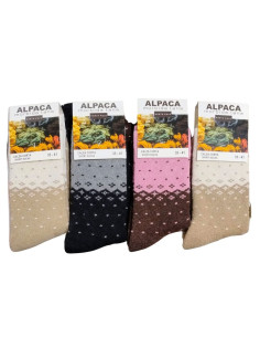 Soft women's short socks with alpaca North Pole Alpaca 05