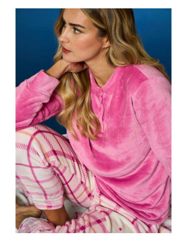 Pigiama donna in caldo pile coral Linclalor 88800