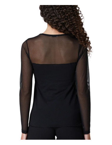 Maglia donna sottogiacca con tulle e paillettes Jadea Galà 4823