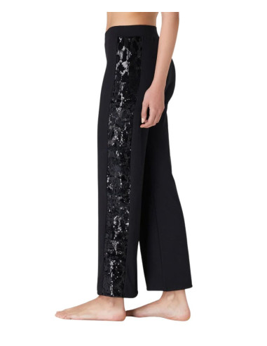 Women's trousers with tulle and sequined Jadea Galà 4824